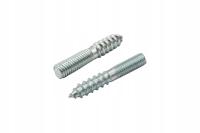 Szpilka drewno-metal M6x40 dwugwint, szpilka dwustronna, 10szt.