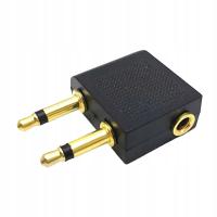 Gold plated 1 pcs 3.5mm Plug Adaptor Jack Audio Headphone Converter Ad Plug