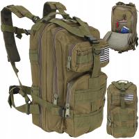 Походный рюкзак для треккинга, спортивный военный тактический рюкзак цвета хаки, мужской XL