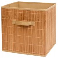 BAMBUSOWY MOCNY POJEMNIK Bmbusowe PUDEŁKO Kosz Przechowywania BAMBUSA 31x31