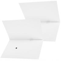 2SZT KREATYWNE BIAŁE KARTKI GRAFFITI DIY Z MUZYCZNYM NAGRANIEM