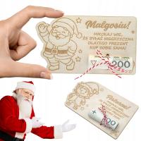 Prezent BON ŚWIĄTECZNY PODARUNKOWY na pieniądze święta PERSONALIZACJA