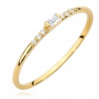 Золотое кольцо 333 обручальное кольцо с цирконием r. 14 злотый