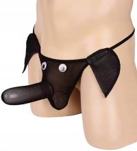 Stringi Męskie Bielizna Erotyczna Czarna Trąba Słonia Słoń Kostium Uszy