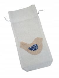 Bawełniana torebka na wino , opakowanie,wielkanoc