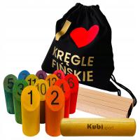 Kręgle fińskie turniejowe, gra zręcznościowa i plenerowa dla każdego plecak