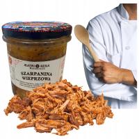 Тушеная свинина Pulled свинина натуральная ароматическая с Мазуром Jar 330g