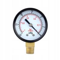 .inHg/ bar Mini Dial Air Pressure Gauge Vacuum Manometer Double Scale 5cm