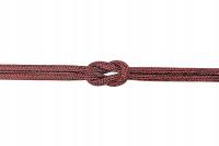 LINA POLIESTROWA LEVANTE SPORT 6 MM CZARNO-CZERWONA