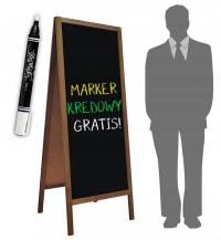 БОЛЬШОЙ ВЫСОКИЙ СПОТЫКАЯСЬ ДИСПЛЕЙ СТЕНД ДЕРЕВЯННЫЙ XL БЕСПЛАТНО МЕЛ МАРКЕР