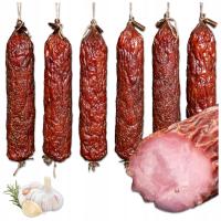 Колбаса домашняя деревенская сушеная с ветчиной копченая Бастион вкуса 300г