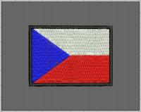 Naszywka flaga czeska rozmiar: średni