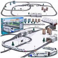 Kolejka elektryczna Pociąg na Baterie XXL OGROMNY - TOR 914cm - MOST TUNEL