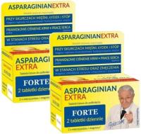 Asparaginian Extra forte MAGNEZ POTAS SKURCZE 2x50 tabletek