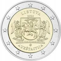 2 euro Litwa Auksztota 2020