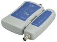 2× Tester kabli sieciowych Neku 61.0003 RJ45/BNC LED