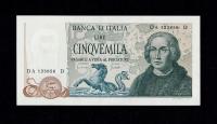 WŁOCHY 5000 LIRÓW 1971 P-102a UNC ŁADNY RZADKI
