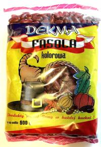 FASOLA CZERWONA KOLOROWA 500G Dekma