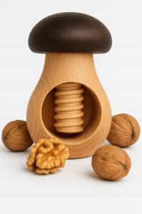 Grzybek Do Orzechów drewniany