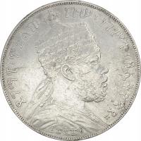 3.db.ETIOPIA, MENELIK II, 1 BIRR 1889 EE/ 1897