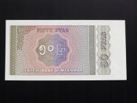 Myanmar-Birma 1994 banknot 50 Pyas st. UNC