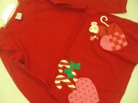 CZERWONA tunika z myszką kieszonki r.122 LINDEX