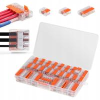 SZYBKOZŁĄCZKA ZESTAW ZŁĄCZEK DO ŁĄCZENIA KOSTKA DO DRUTU LINKA 75szt W ETUI