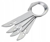 4x KLUCZE WYJMAKI DO RADIA VW AUDI SKODA SEAT FORD PŁASKI STALOWE