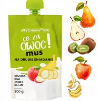CO ZA OWOC MUS NA DRUGIE ŚNIADANIE Gruszka Kiwi Jabłko Banan 200g BEZ CUKRU