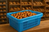 Worki foliowe do pojemników EURO E2 E3 niebieskie 50 szt. LDPE