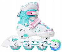 RAVEN Lia Mint 30-33 регулируемые ролики светодиодные колеса