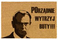 WYCIERACZKA POD DRZWI Kokos Śmieszna 40x60 Wytrzyj Buty POrządnie !!! TUSK