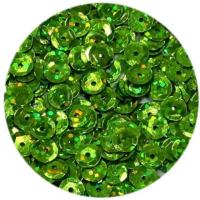 CEKINY łamane HOLOGRAFICZNE zielone jasne 6mm 10g
