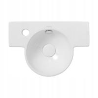 Umywalka Ścienna asymetryczna Uptrend Roxa 40 cm biały TR4413