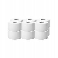Papier toaletowy 12 rolek JUMBO 1 warstwowy 75% 220M biały 18cm x 9cm EKO