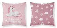 Poszewka na poduszki 40 x 40 cm Detexpol Jednorożec Bawełna 100% Magia