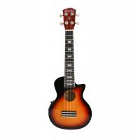 Elektryczne ukulele sopranowe Harley Benton L100E Vintage Sunburst