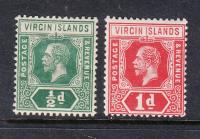 kol. ang. VIRGIN ISLANDS Mi 35-36 JERZY V z 1913