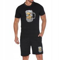 PIŻAMA MĘSKA śmieszna zabawna pidżama spodenki z kieszeniami