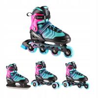 Łyżwy hokejowe Nils Extreme czarny, niebieski