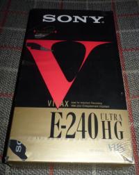 Kaseta SONY VIVAX E 240 Ultra HG VHS naj.klasa