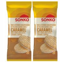 Sonko Wafle ryżowo-kukurydziane w polewie karmelowej 65 g x 2 sztuk