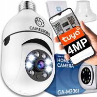 360 Вт вращающаяся WiFi IP-камера видеонаблюдения лампочка E27 FULL HD Tuya