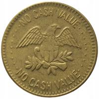 28055. No Cash Value - token/żeton (5,22g/25mm)