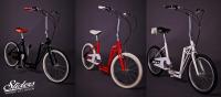 The Sliders Metro komfortowy składany rower hulajnoga 2w1 - czerwony