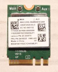 Karta sieciowa WiFi NGFF M.2 Realtek RTL8723BE, LENOVO 04X6025 20-200570