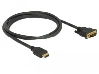 Kabel HDMI - DVI-D Delock 85653 1,5m czarny