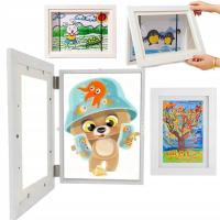 Otwierana ramka na rysunki zdjęcia dziecięca galeria prac artystycznych