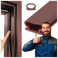 USZCZELKA DO DRZWI SAMOPRZYLEPNA ZEWNĘTRZYNCH I WEWNĘTRZNYCH 10X6mm BRĄZ