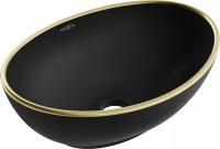 MEXEN ELZA столешница для раковины 40 x 33 см черный золотой злотый